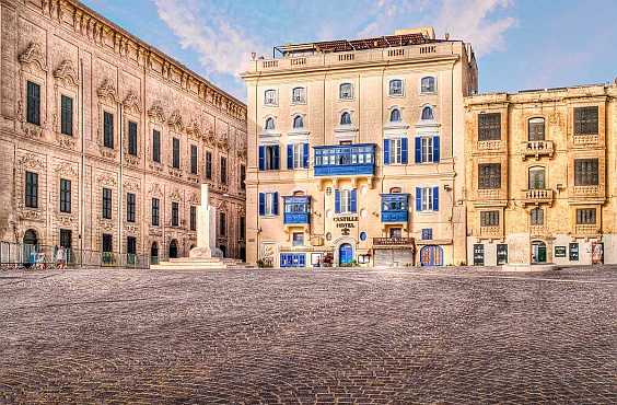 Castille Hotel located in the heart of Malta's historic capital city, Valletta